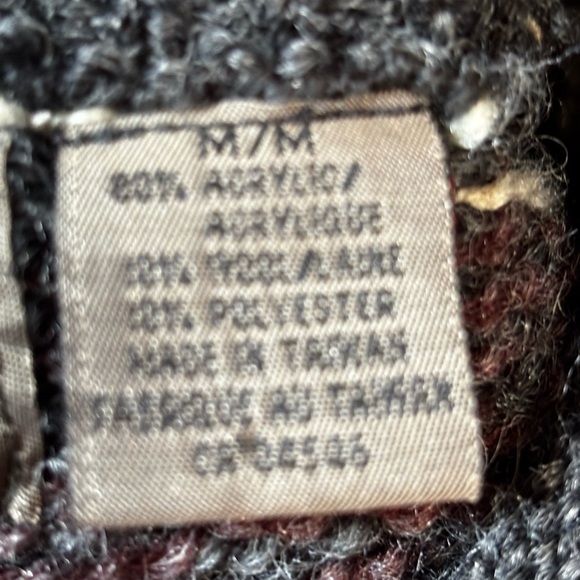 Urban Life Women’s Medium Wool Blend Sweater Multicoloured V-neck Preppy - Picture 2 of 9